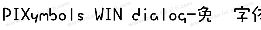 PIXymbols WIN dialog字体转换